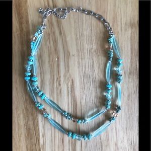 Blue necklace